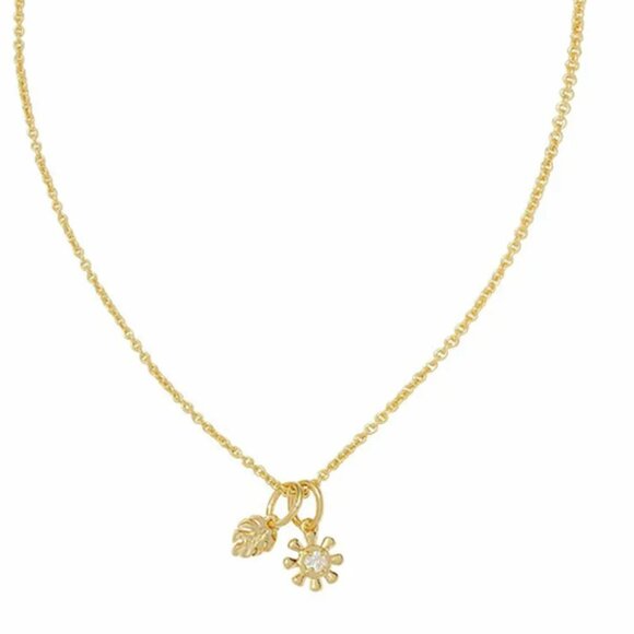 Kendra Scott Jewelry - Kendra Scott Gold Leigh Charm Necklace/NWT